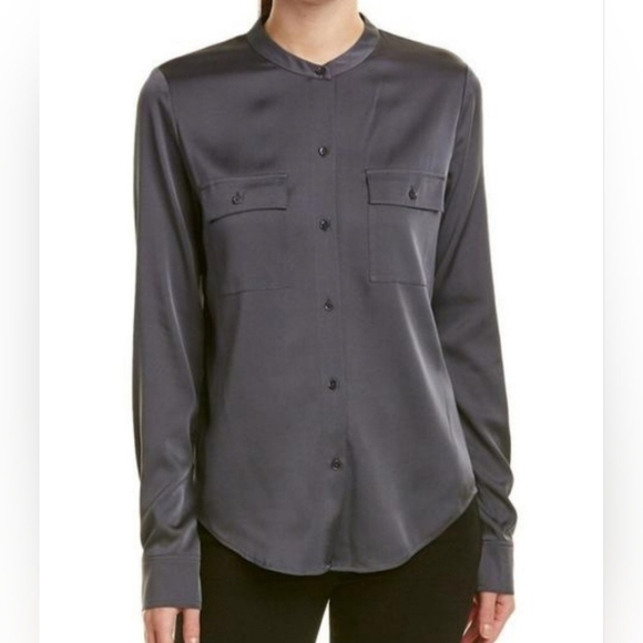 Vince Tops - Vince NWT Long sleeve Button Front Silk blouse.